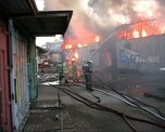 Пожар на базе КПС: огнем охвачено около тысячи квадратных метров