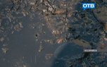 Двор в Уссурийске залило грязными ливневыми водами 