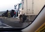 В Приморье произошло массовое ДТП с бензовозом и грузовиками