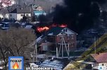 Мощный пожар полыхает в Уссурийске