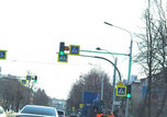 Новые светофоры заработали на перекрестке улиц Некрасова-Суханова