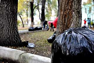 Более 270 тонн мусора убрали жители Уссурийска на общегородском субботнике