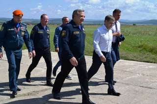 Министр МЧС Владимир Пучков посетил Уссурийск с рабочим визитом