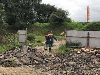 Аварийно-восстановительные работы после паводка проходят в Уссурийске