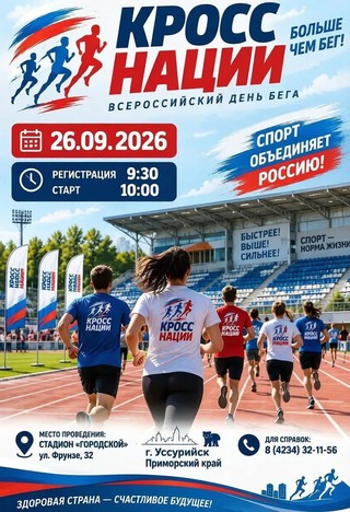 &laquo;Кросс нации &mdash; 2026&raquo; в Уссурийске