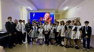В школе № 130 к началу учебного года подключён светодиодный экран